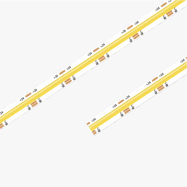 8mm Board Single White COB LED Strip 576leds/m 