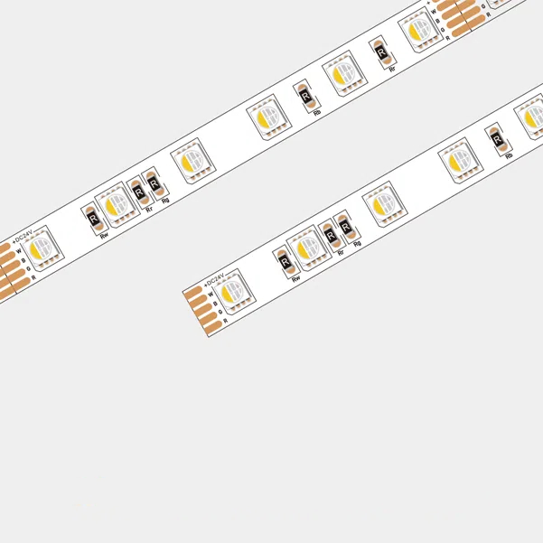 5050 RGBW 60leds/m 10mm board LED strip 4in1 