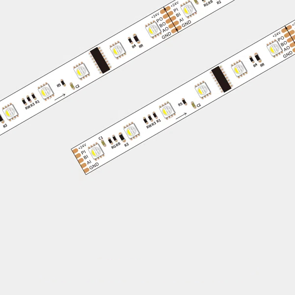 DMX512 60leds/m 12mm board LED strip RGBW