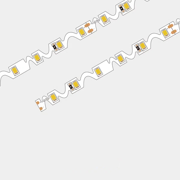 S shape 2835 60leds/m 8mm board LED strip